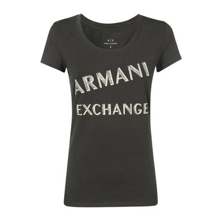Armani Exchange T-Shirts grå, Dam, Dam, Storlek: S