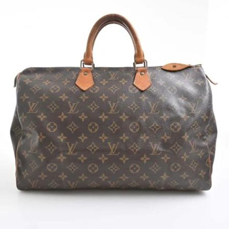 Louis Vuitton Vintage Pre-owned Canvas handTass , Bruin , Dames , Maat: ONE Size Vintage Tassen