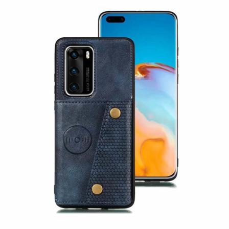 Huawei P40 - Professional-kuori korttilokerolla Mörkblå