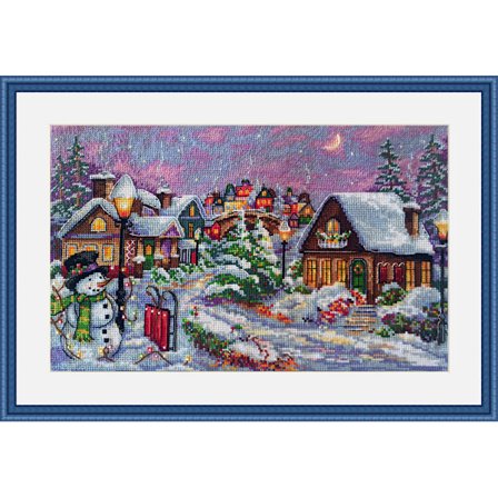 Broderikit Merejka K-71 - "Julnatt" 30x20 cm