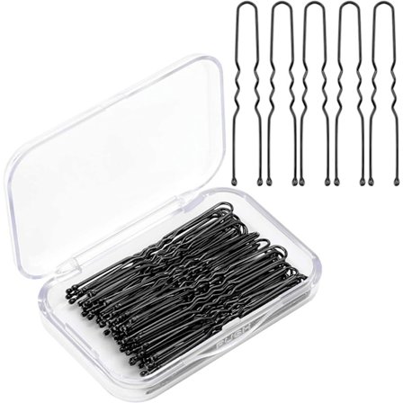 100-pack hårnålar, U-formade hårklämmor, starkt grepp