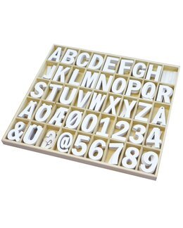 Træbogstaver og tal - Playbox