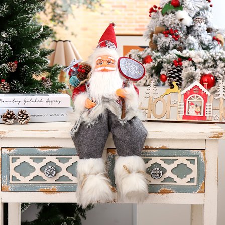 2025 nye siddende fløjls-julemandspynt julepynt julemandsdolke varmt salg