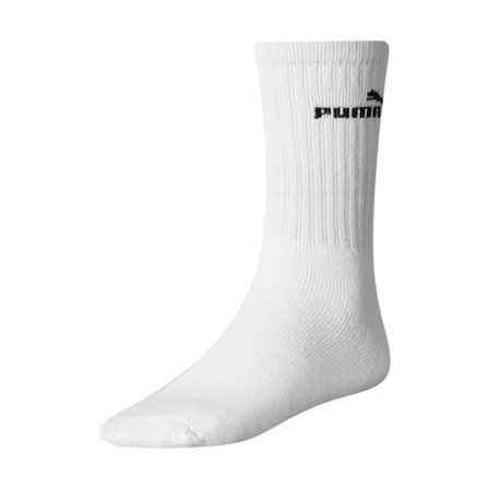 Puma Unisex Crew Strumpor (3-pack) 6-8 Vit White