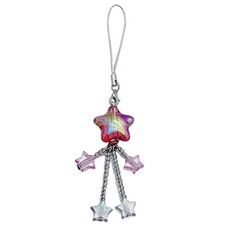 Stjerneperle Dusker Anheng Telefon Sjarm Hengende Tau Søt Telefonkjede Stropp Veske Dekor Lanyard Nøkkelring Tilbehør