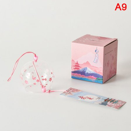 1 st 1 st Creative Japan Style Hibiscus Dekormönster Glas Hangi