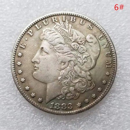 1 stk 1878-1887 USA Morgan Silver Dollar $1 erindringsmønter C