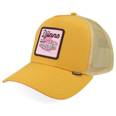 Djinns - Gul trucker Keps - Hft Cap Dnc Pool Light Brown/Creme A-Frame Trucker @ Hatstore