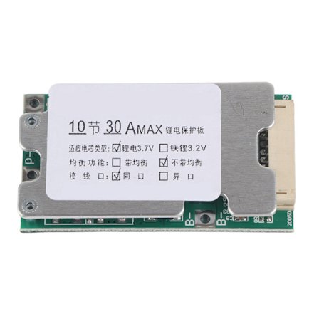 10S 36V 30A 3.7V Li-ion Batteri BMS Beskyttelse PCB-kort