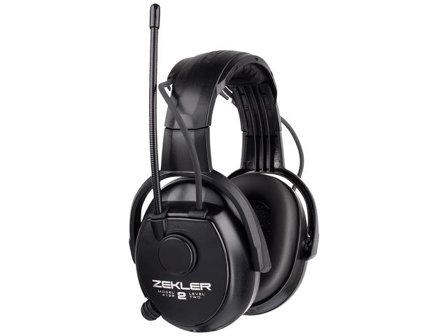 ZEKLER Hörselkåpa 412R Radio Svart - Lyreco - Skyddsutrustning - Hörselskydd - Hörselkåpor aktiva
