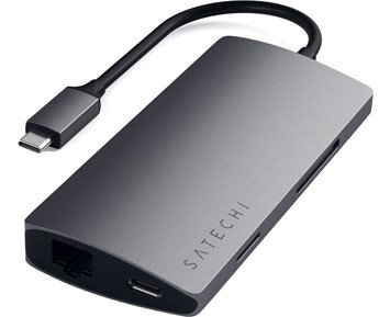 Satechi-USB-C Multi-Port Adapter 4K-Kompakt USB-C-hub med Ethernet-port og Power Delivery-Computer accessories-USB-huber