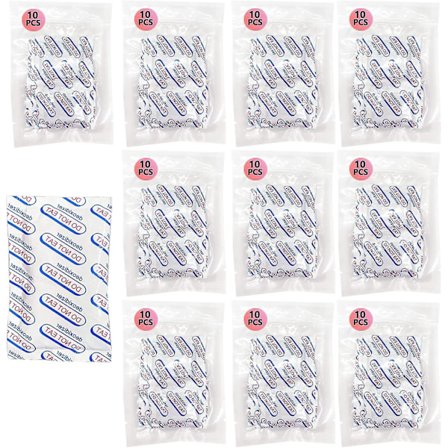 Oxygenabsorbere til madopbevaring 200cc, 100 stk. O2-absorbere i fødevarekvalitet til Mylar-poser, konservering, mel, hvede, havre og frysetørret mad 