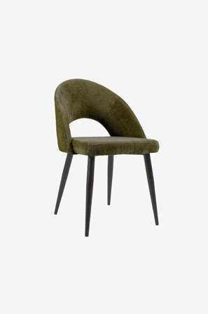 Kave Home - Ruokapöydän tuolit Meal, 4/pakk. - Vihreä - Käsinojalliset tuolit - - Homeroom