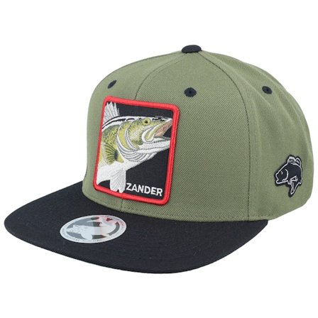 Skillfish - Green snapback Czapka Z Daszkiem - Zander Box Olive/Black Snapback @ Hatstore
