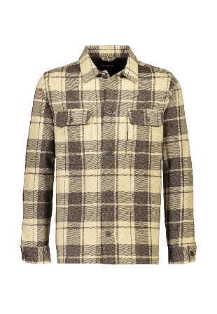 Lindbergh Checked Overshirt Kavajer Herr Svart S