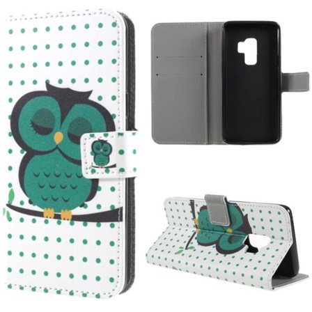 Plånboksfodral Samsung Galaxy S9 Plus – Prickigt med Uggla