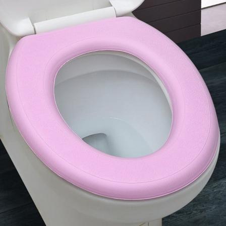 Vattentät mjuk toalettstolsskydd badrum toalettstolsskydd rosa Pink