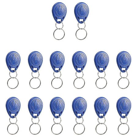 50 stk Skrivebare 125KHz RFID Nøkkelbrikker Nærhet ID-kort Token Tag Omskrivbar T5577 Universal