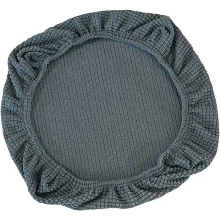 2 stk. kontorstol pudebetræk stolbetræk elastisk sædebetræk (mørkegrå majsuld)