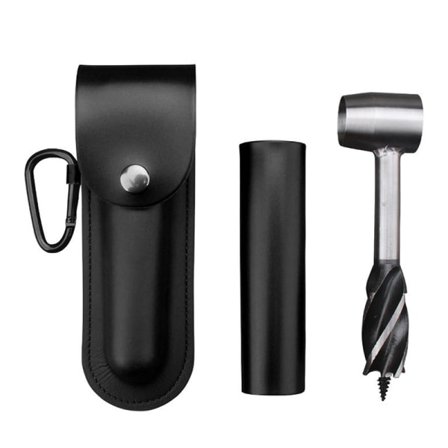 Multifunksjonell Survival Settlers Tool Bushcraft Håndskrue Svart