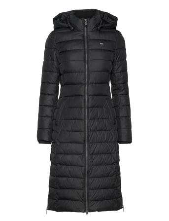 Tjw Basic Hooded Coat Fôret Kåpe Svart Tommy Jeans