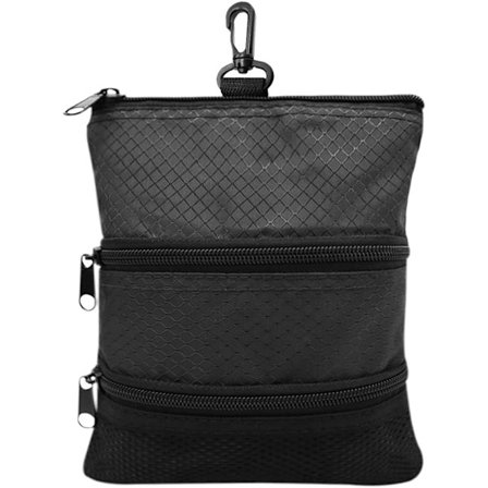 Golf Pouch Bag Ball Holder Verdifull for Menn Kvinner, Golf Oppbevaring Glidelås Håndveske Lomme med Gear Clip Hook