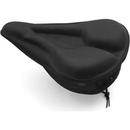 Gel sykkelsetetrekk polstret - Sykkelsete mykt polstret med sklisikre puter for landevei, terrengsykkel, treningssykkel - Spinningsykkelsetetrekk