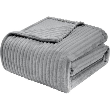 Rootz Flanel Fleece -peitto - Raidallinen pehmeä peitto - Cozy Throw - 280g/m² - 150x200cm / 220x240cm