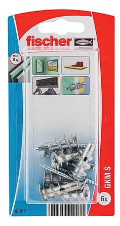 FISCHER GIPSPLATEPLUGG DRIVA 1-12MM 6STK