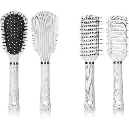 tvådelat set för kvinnor och män - Skeleton Brush (set med 2 svarta och vita)