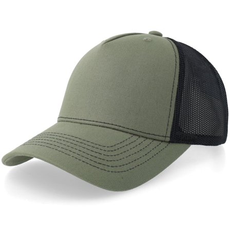 Equip - Grønn trucker Caps - Loden Green/Black Mid A-frame Trucker @ Hatstore