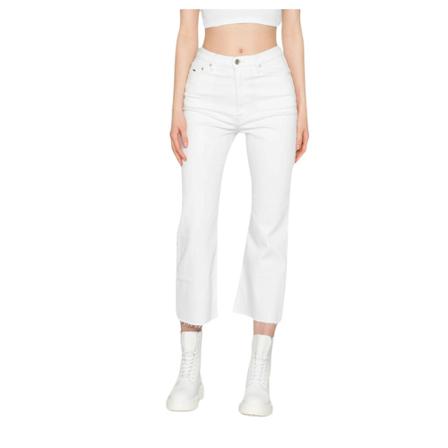 Tommy Hilfiger, Flare Ankle pants Biały, Kobieta, Rozmiar: W28 L30
