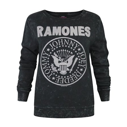 Amplified Womens/Ladies Seal Ramones Macrame Logo Sweatshirt XL