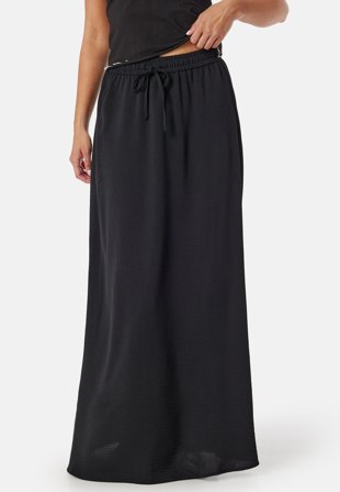 ONLY - Onlmette life high waist long skirt - Black