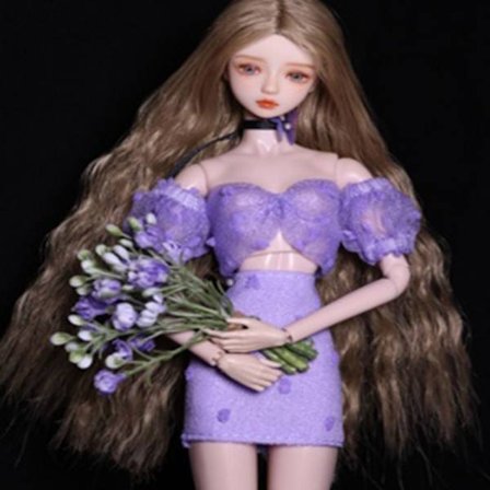 BJD Festklær Kjoler Dukke Shorts Bluse 3 3