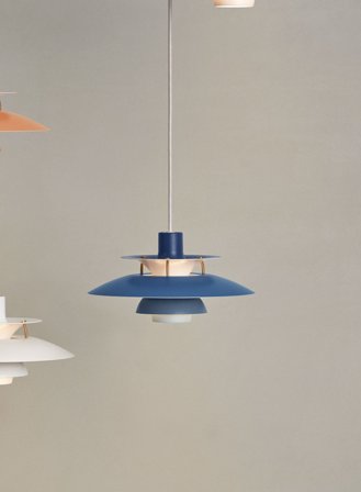 PH 5 mini taklampe Ø30 - blå-nyanser