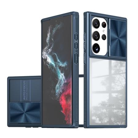 Samsung Galaxy S23 Ultra - Kraftig deksel med kamerabeskyttelse Blå
