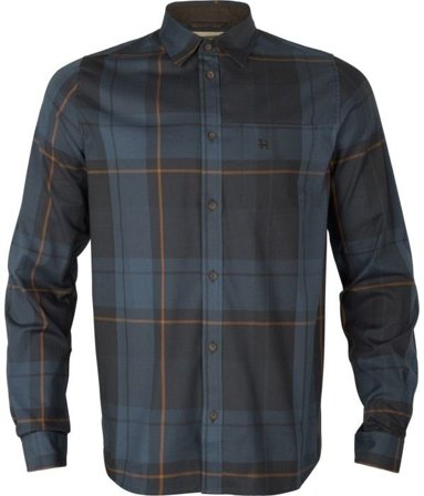 Härkila M's Akse Long-Sleeved Shirt Check Blackberry
