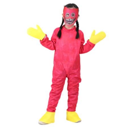 Halloween Kid Cosplay Kostym Huggy Wuggy Poppy Set