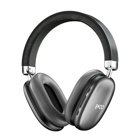 BWOO langattomat over-ear-kuulokkeet Bluetooth 5.3:lla ja TF-tuella - harmaa