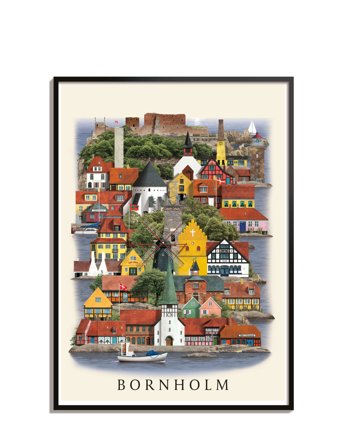 Bornholm Standard Poster Patterned Martin Schwartz