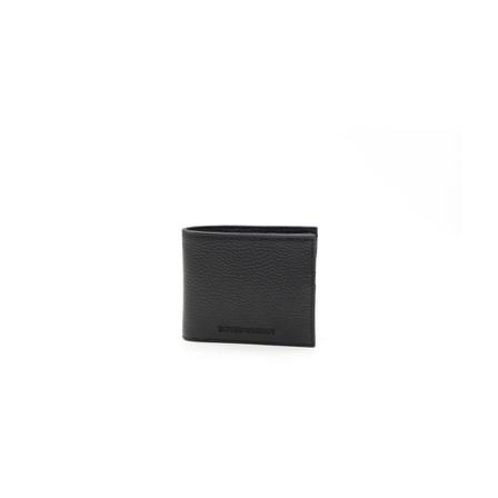Emporio Armani Wallet , Zwart , Heren , Maat: ONE Size Portefeuilles