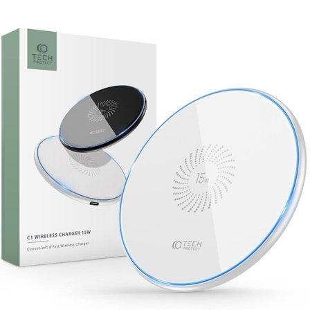 Trådløs oplader QI15W-C1 15W - Hvid