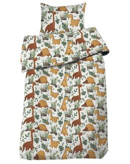 Pussilakana Danilo painetulla lasten kuviolla 2-osainen Oranssi