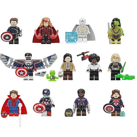 12st/ set Marvel Series Mini Actionfigurer Byggklossar Barnleksaker Presenter