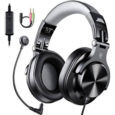 Oneodio Trådbundet Gaming Headset Gamer 3.5mm Over-Ear Gaming Hörlurar Med Avtagbar Mikrofon För PC Dator PS4 Xbox