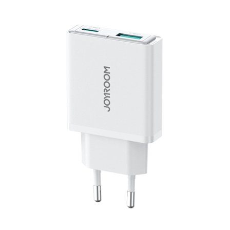 Joyroom Snabbladdare 20W USB-A - USB-C Super Slim - Vit