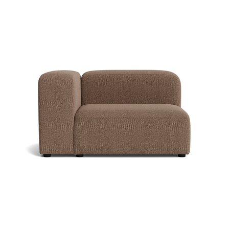 Milo XL hjørnemodul, venstrevendt - Nordic Brun - 100x130x72 - Sofa