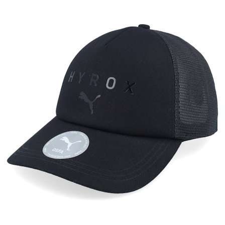 Puma - Preto trucker Boné - Puma X Hyrox Cap Black A-Frame Trucker @ Hatstore