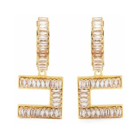 Elisabetta Franchi Earrings Gul, Dame Øreringe, Størrelse: ONE Size